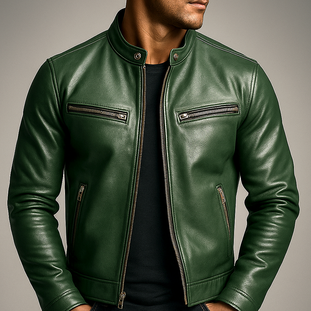 Chaqueta de cuero vintage Hawthorne