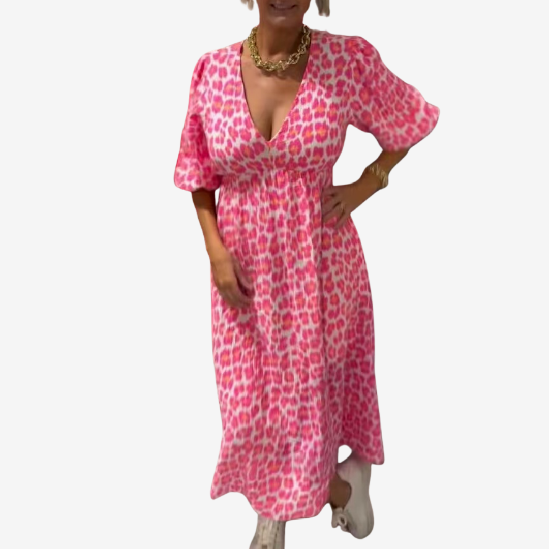 Rosetta™ Vestido con estampado de leopardo