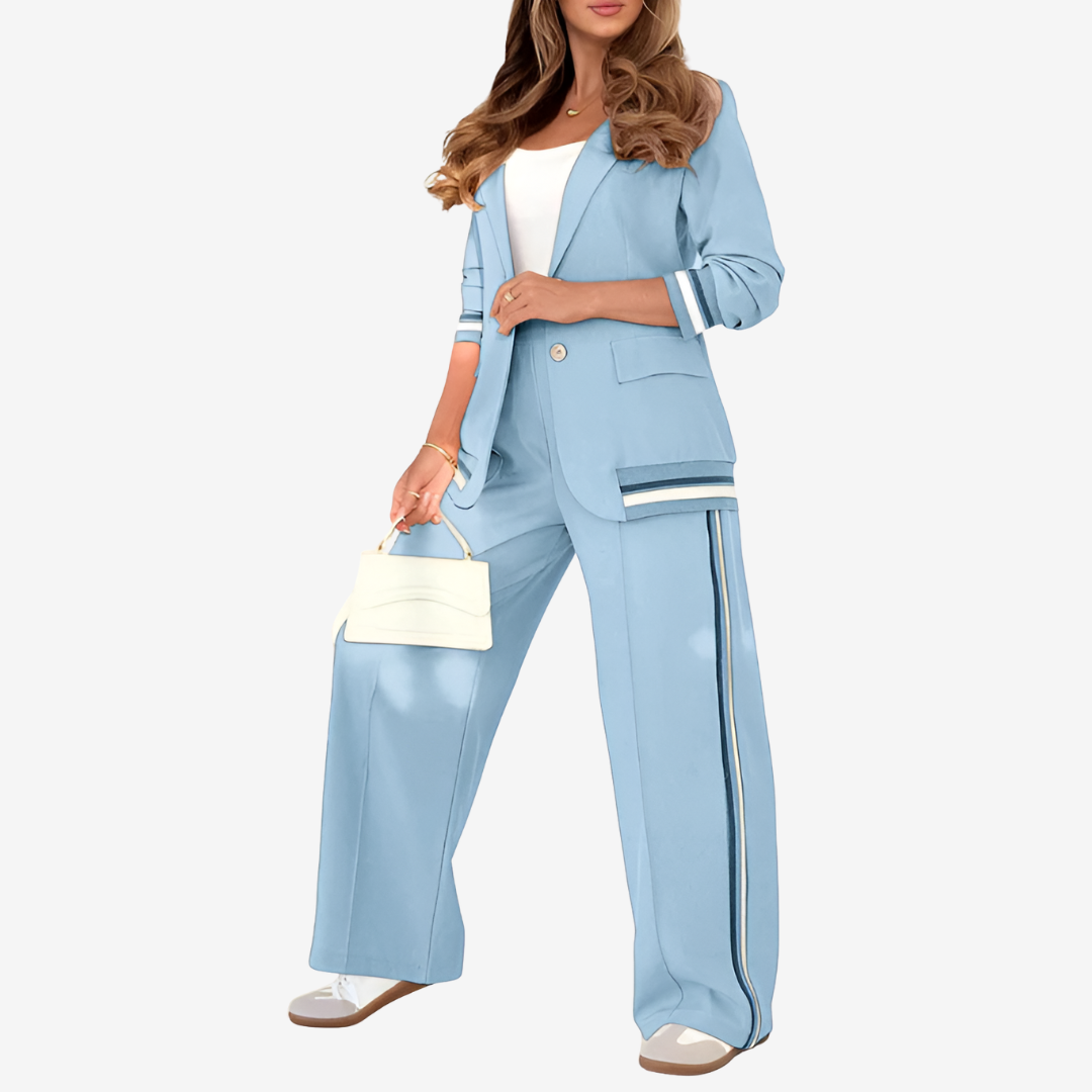 Cristelle™ Conjunto de pantalones de pierna ancha