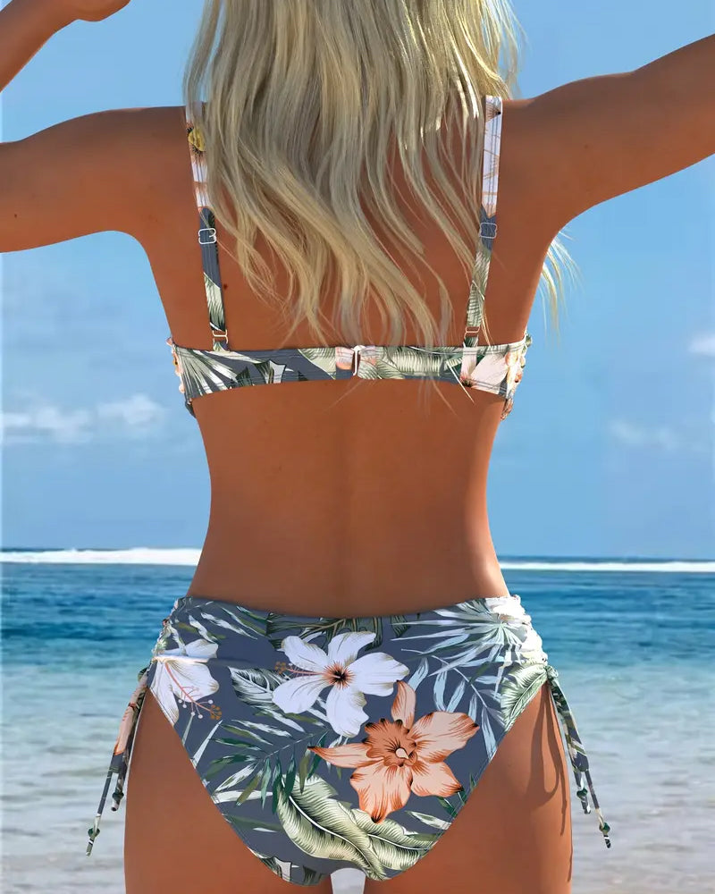 Bikini estampado de dos piezas – Elegante