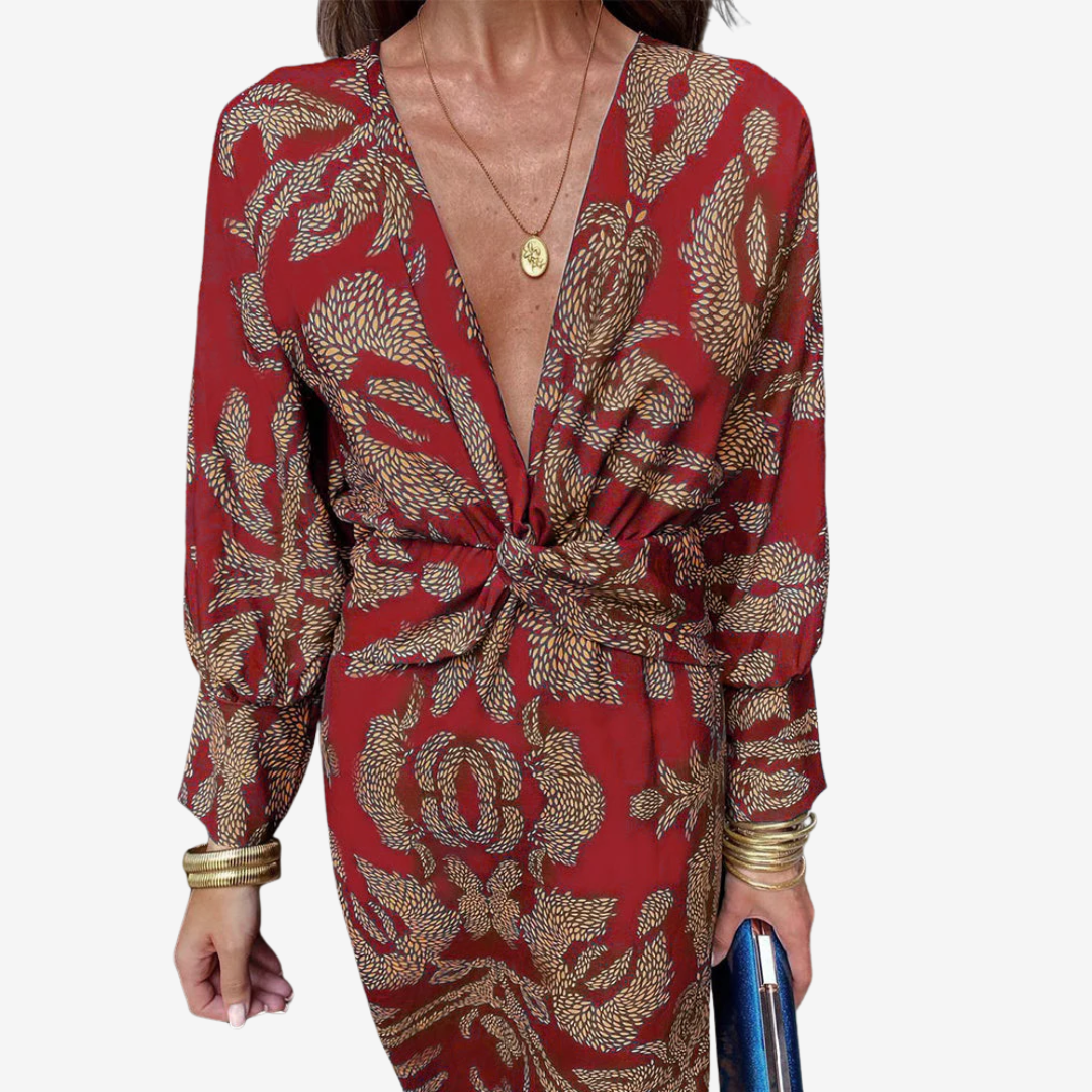 Doriane™ Midi con escote envolvente