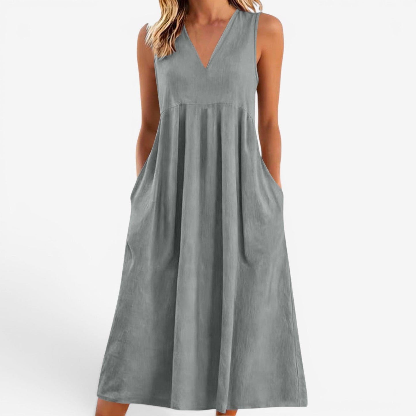 Suzaine™ Vestido midi acampanado