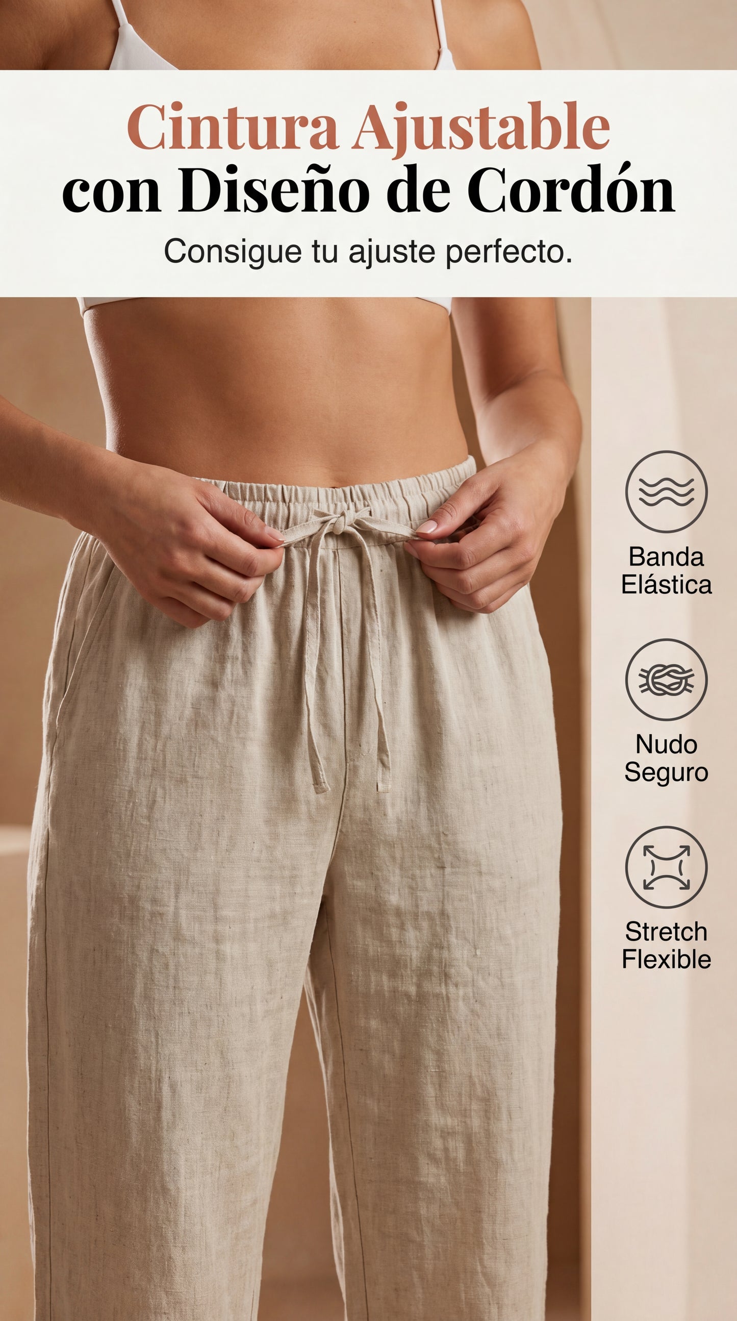 Mavrelle | Shorts de algodón y lino para mujer