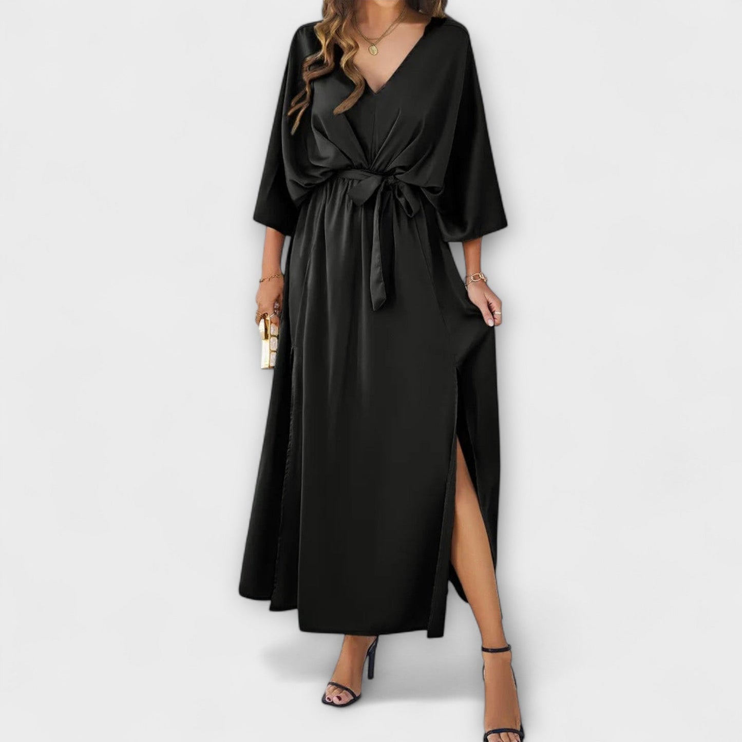 Sabrina - Vestido maxi con escote en V