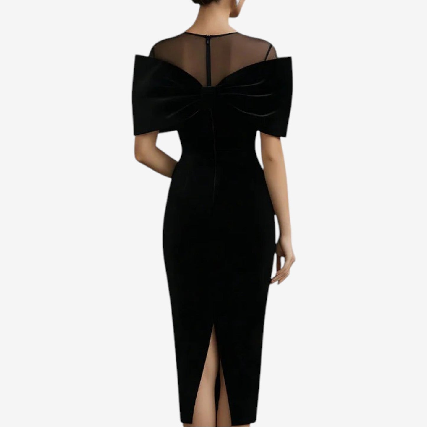 Crizelda™ vestido negro de noche