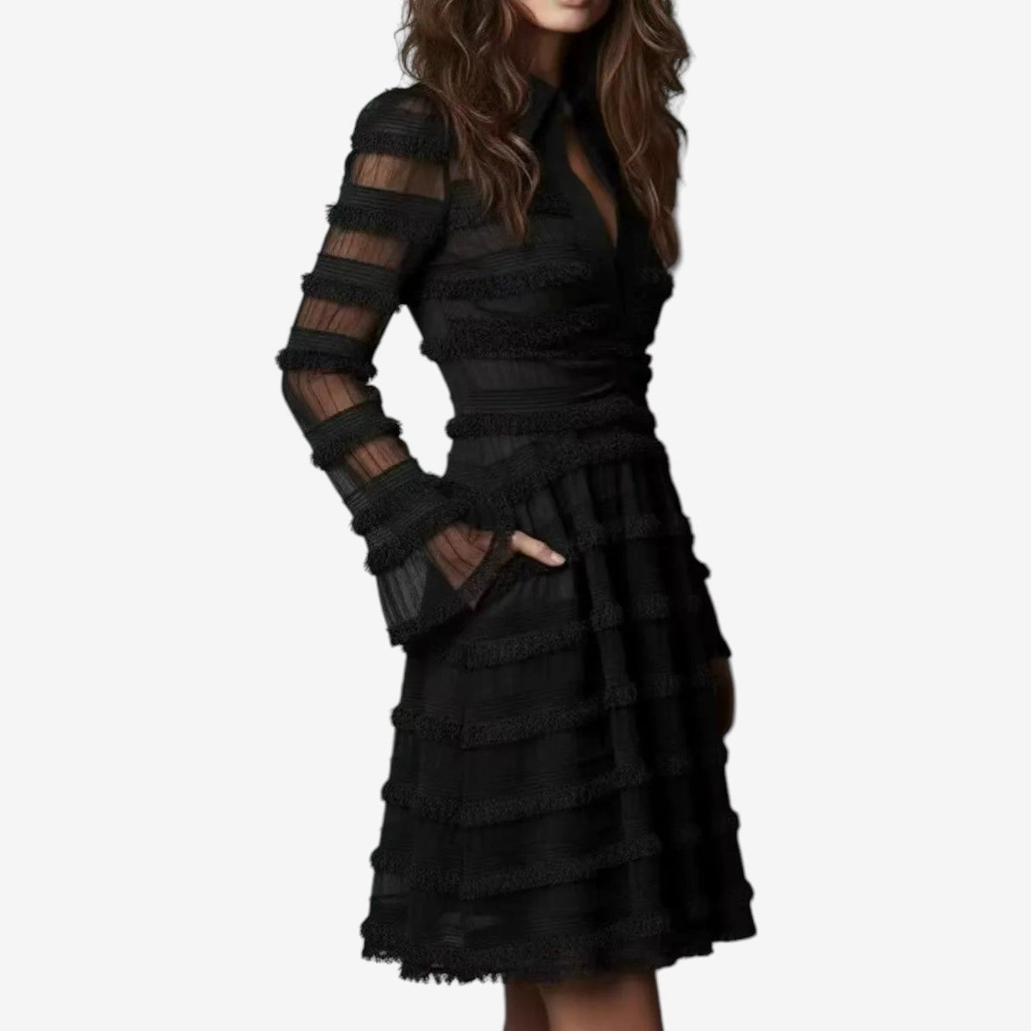 Hazel™ Vestido elegante con volante