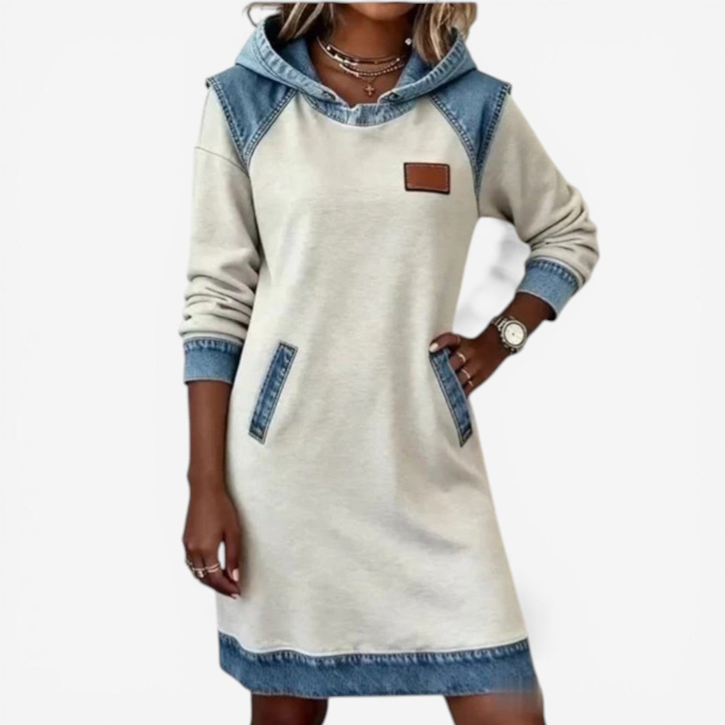 Georgina™ Vestido casual con capucha