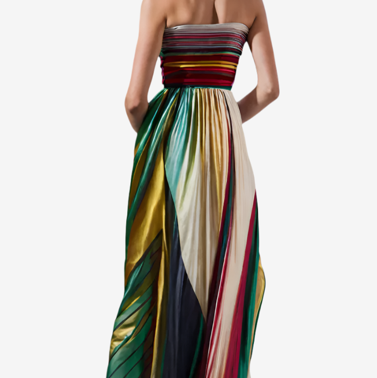Alva™ Maxi plisado arcoíris