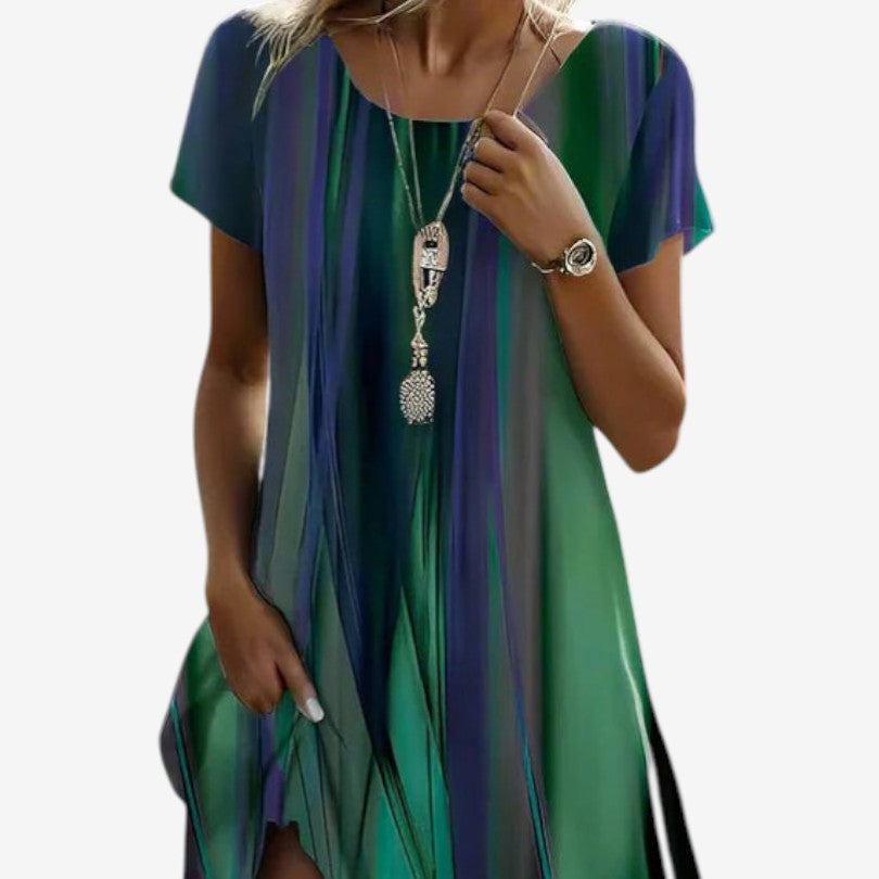 Francesca™ Vestido fluido a rayas