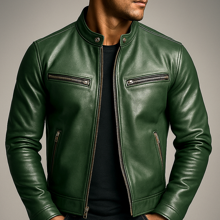 Chaqueta de cuero vintage Hawthorne