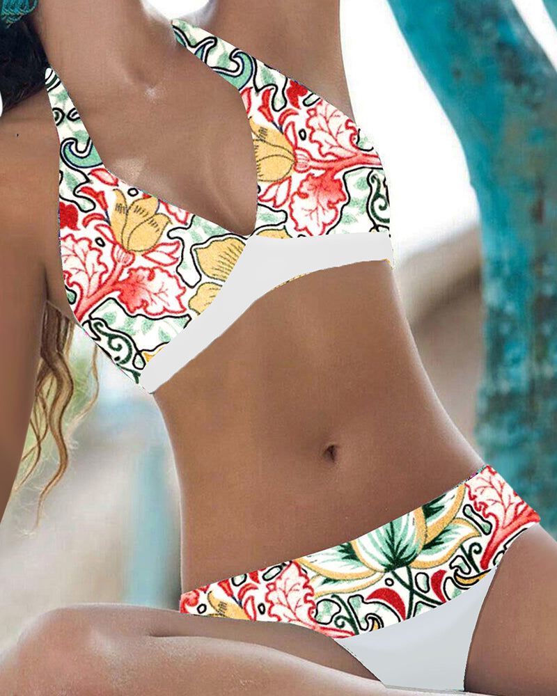 Bikini con estampado floral
