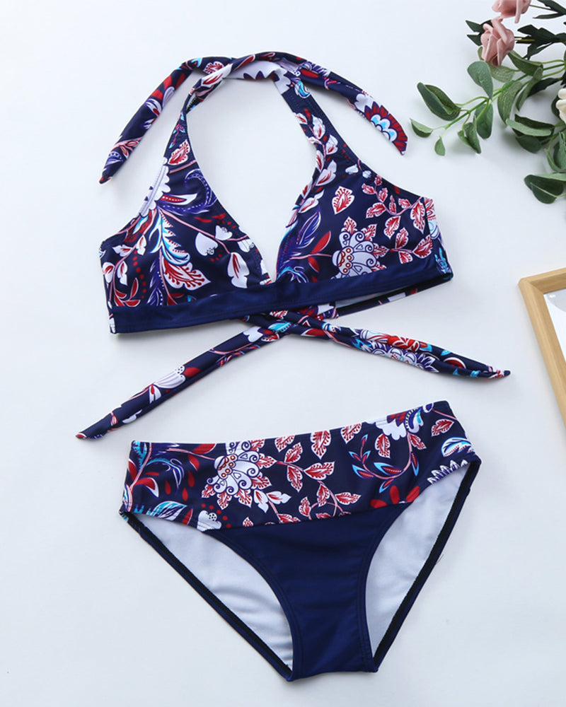 Bikini con estampado floral