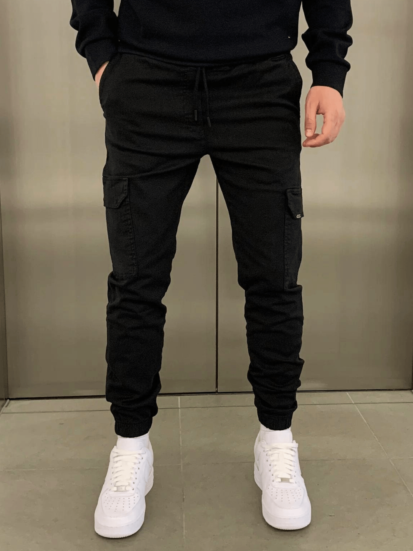 Laluna | Pantalón jogger cargo de ajuste 1+1 gratis