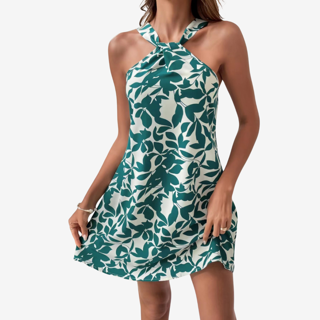 Lucetta™ Mini y Chic Vestido con estampado de hojas