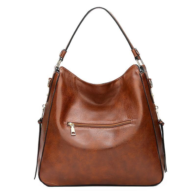 Bolso bandolera a prueba de golpes de cuero de lujo + monedero de regalo