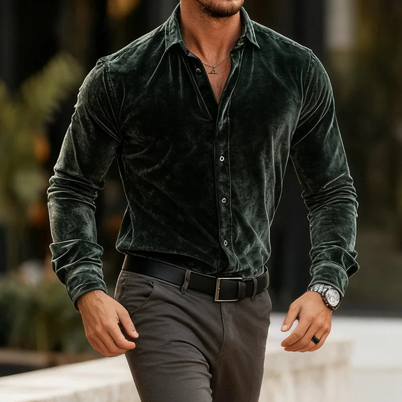 CAMISA DE TERCIPELO ELITE