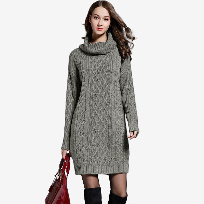 Amira™ Vestido de punto con cuello alto