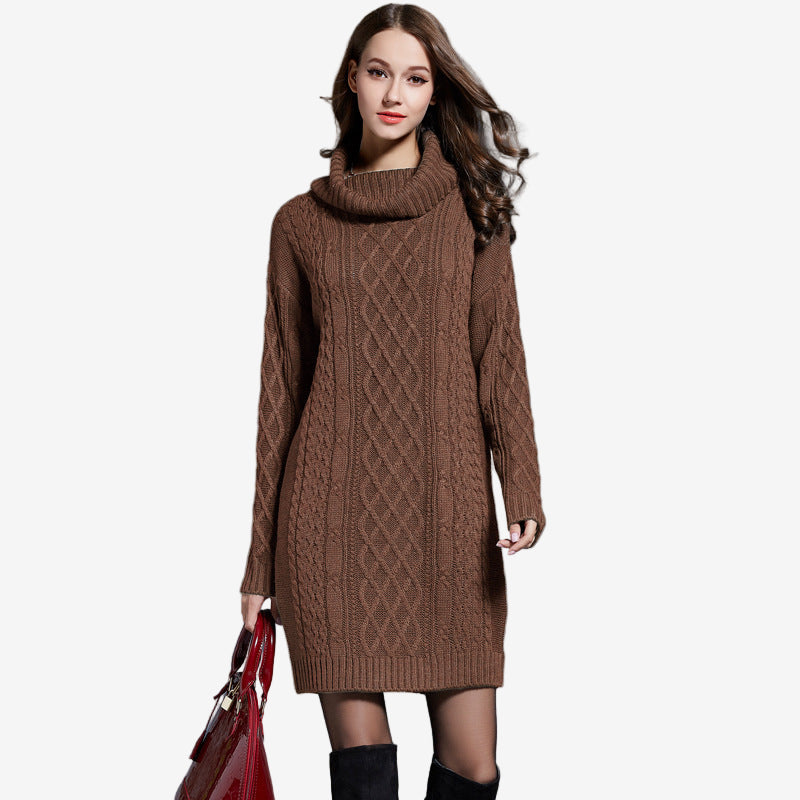 Amira™ Vestido de punto con cuello alto