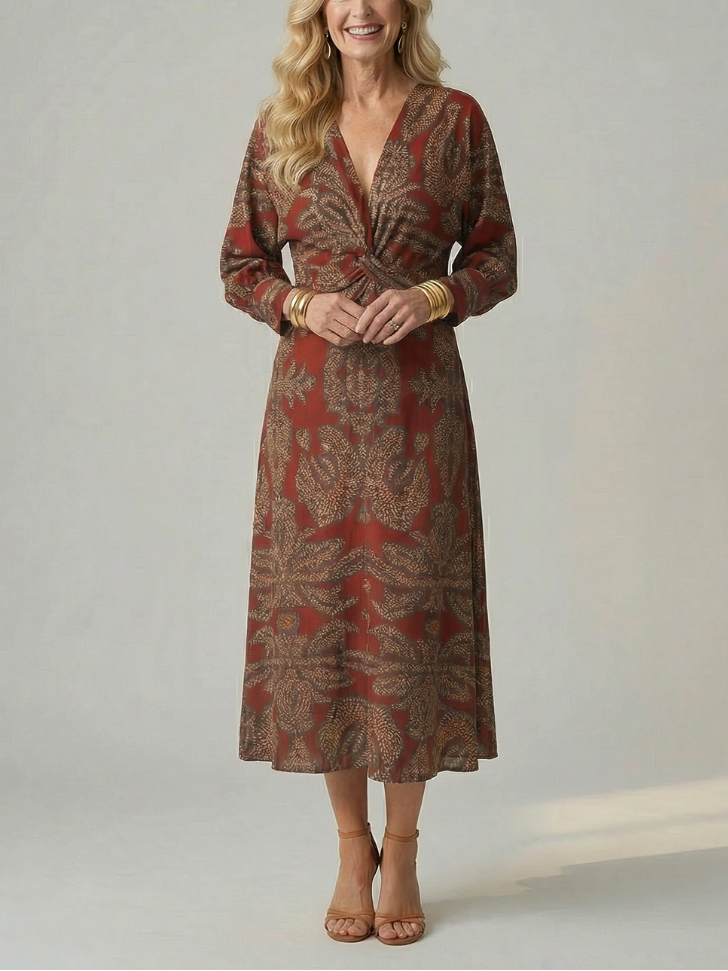 Valentina™ | Vestido midi cruzado