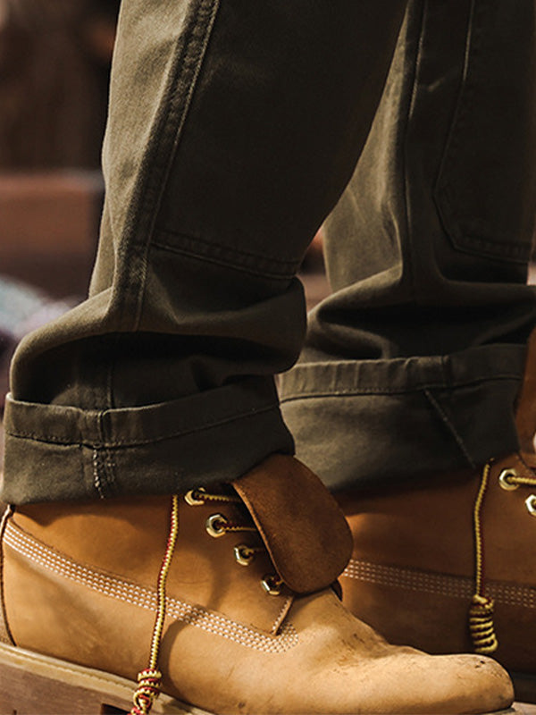 Pantalones de trabajo rectos y resistentes