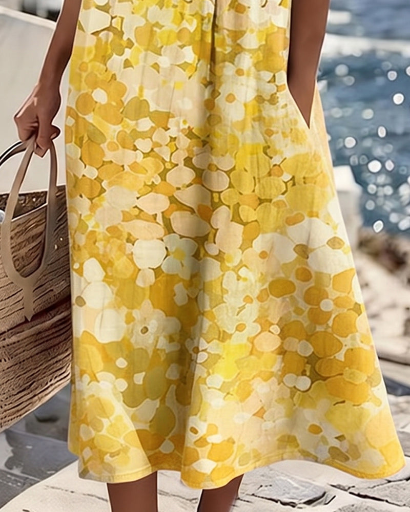 Martina | Vestido estampado holgado