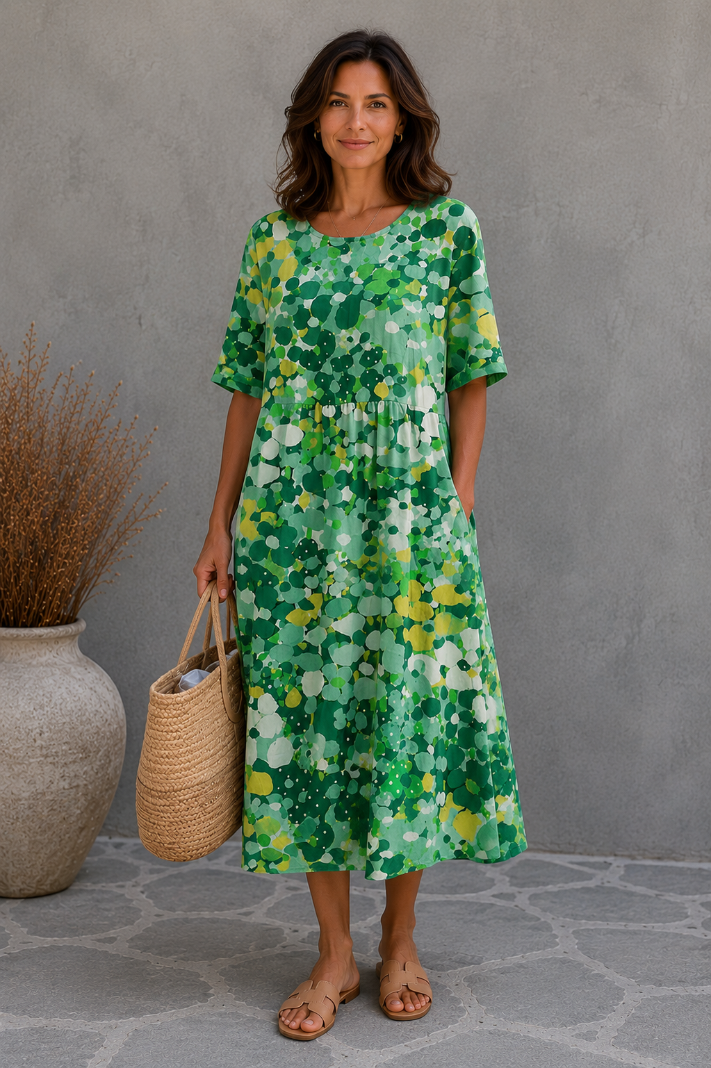 Vestido Holgado Floral