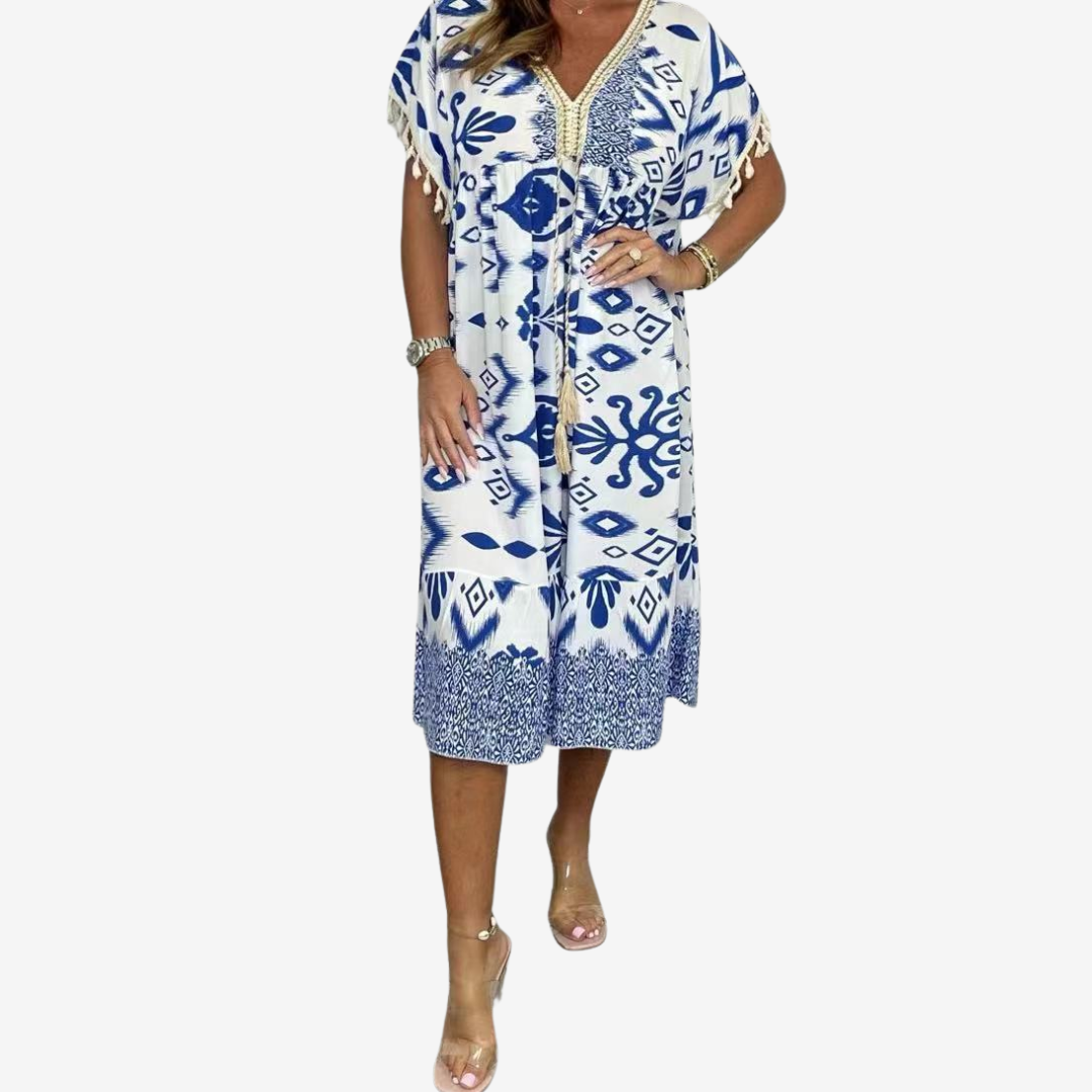 Solina™ MIDI estampado bohemio