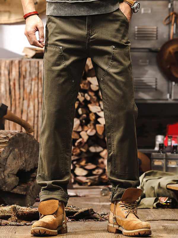 Pantalones de trabajo rectos y resistentes