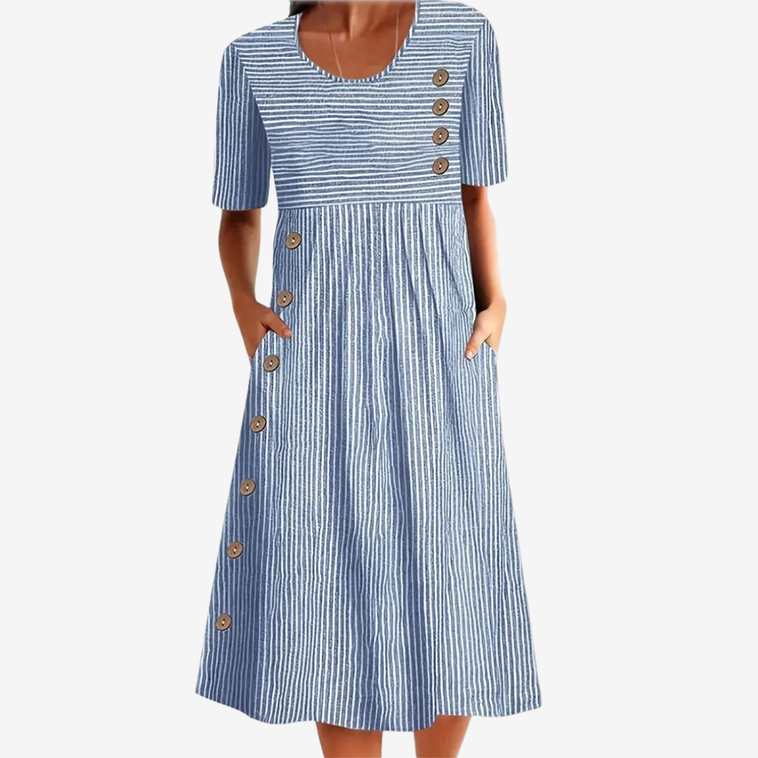 Liora™ Midi a rayas retro