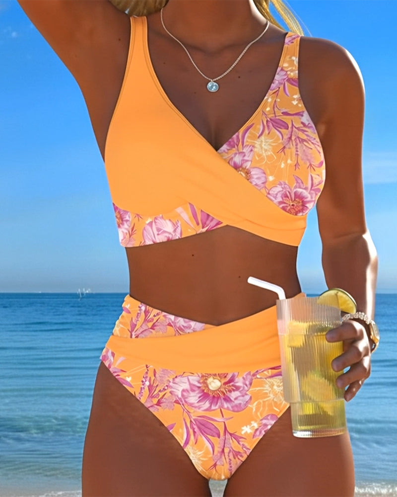 Bikini estampado floral sexy