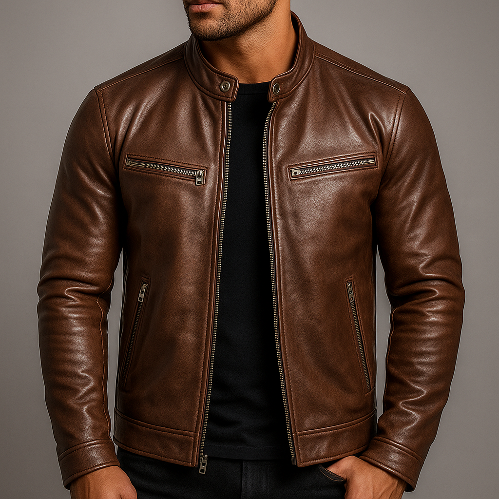 Chaqueta de cuero vintage Hawthorne