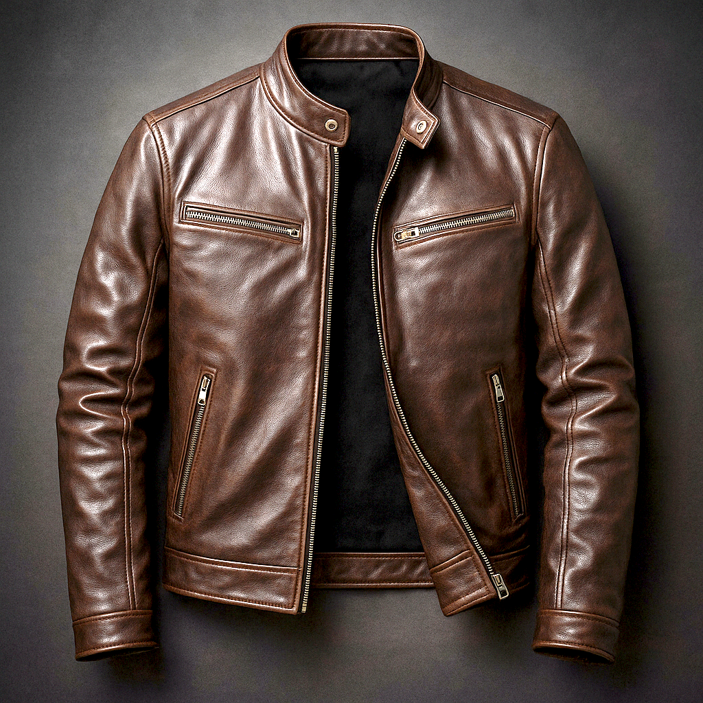 Chaqueta de cuero vintage Hawthorne