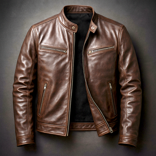 Chaqueta de cuero vintage Hawthorne