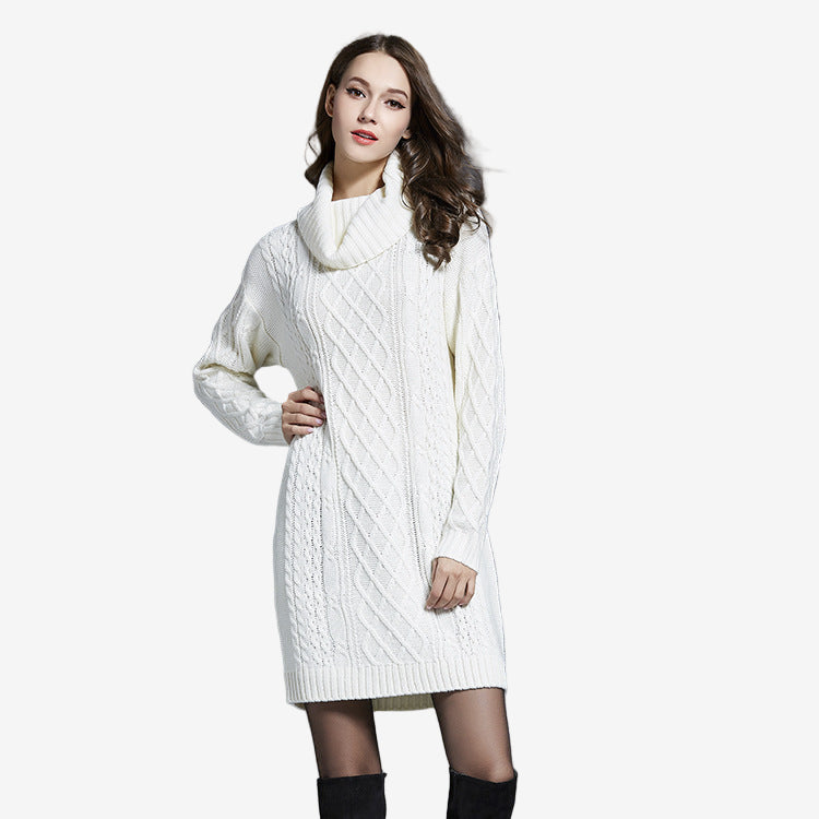 Amira™ Vestido de punto con cuello alto