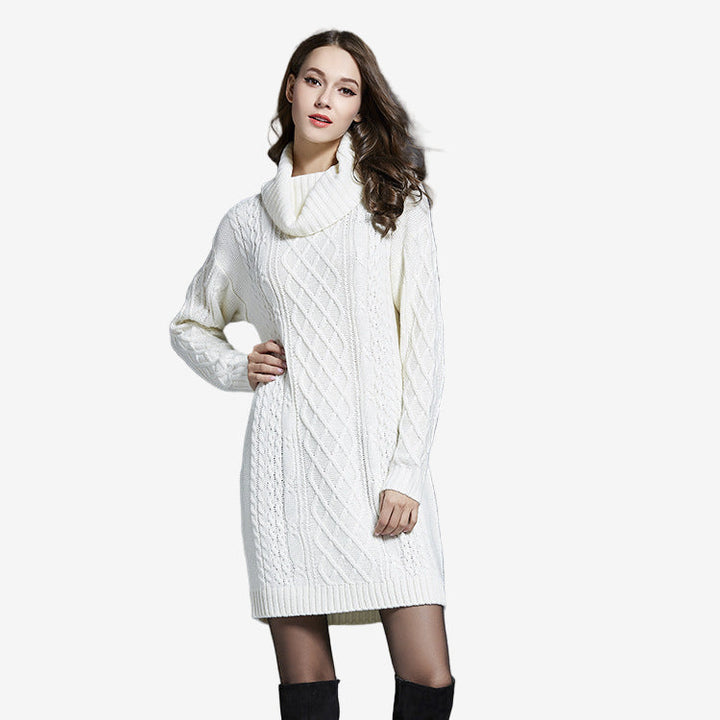 Amira™ Vestido de punto con cuello alto