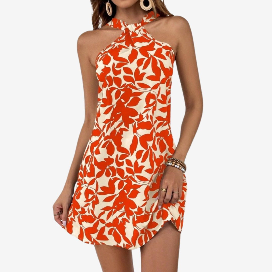 Lucetta™ Mini y Chic Vestido con estampado de hojas