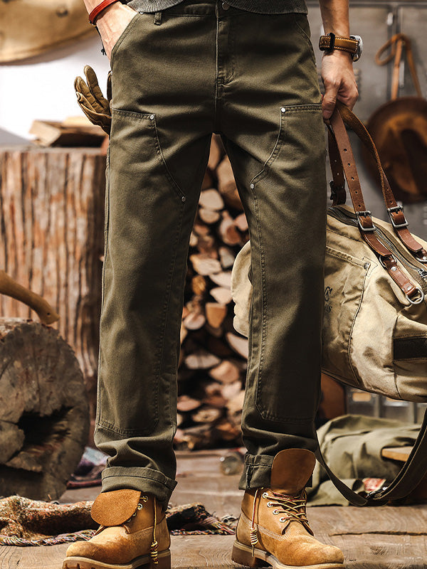 Pantalones de trabajo rectos y resistentes