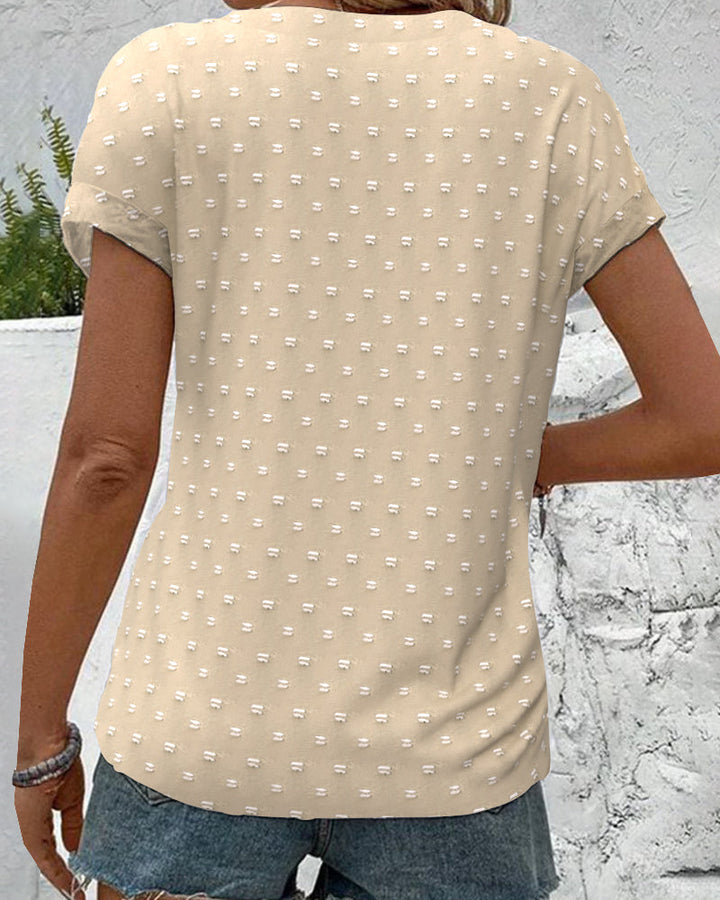 Blusa azul de hombros descubiertos