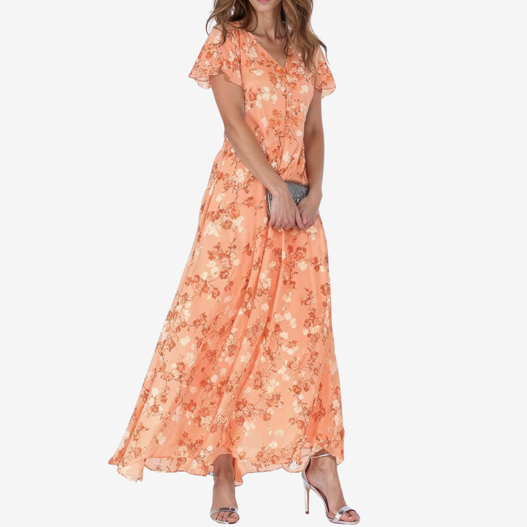 Élodie™ Midi fluido con escote en V