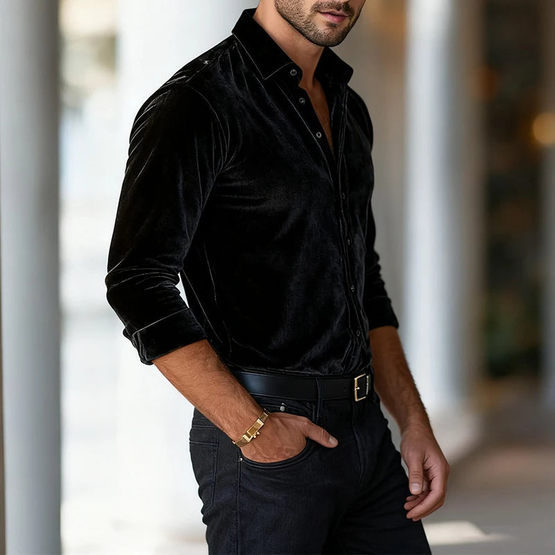 CAMISA DE TERCIPELO ELITE
