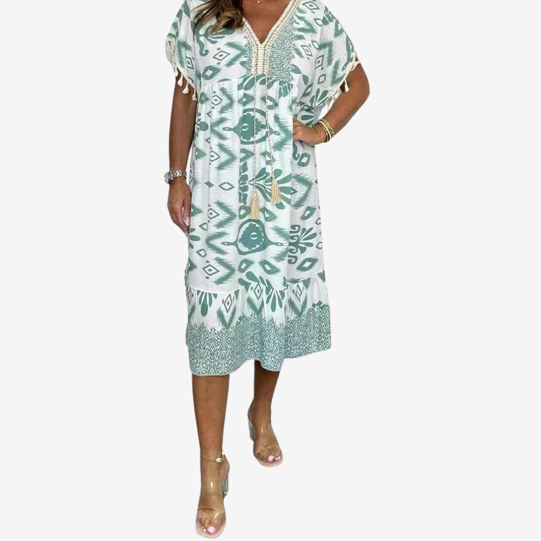Solina™ MIDI estampado bohemio