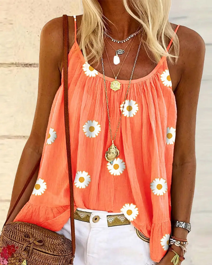 Top de tirantes estampado