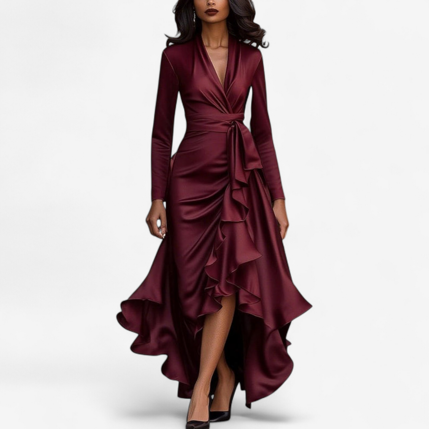 Qarine™ vestido de noche elegante