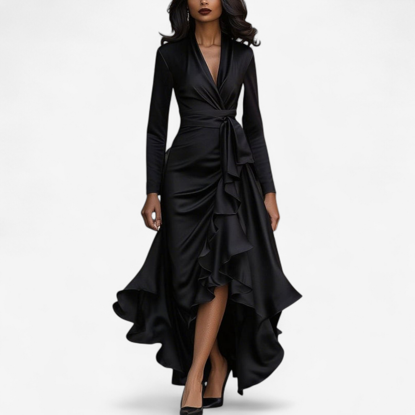 Qarine™ vestido de noche elegante
