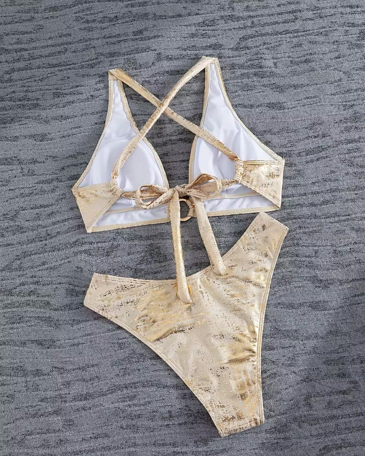Bikini Bouclé Metálico Diseño