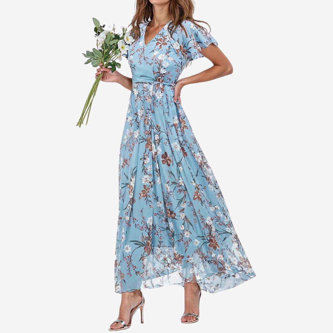 Élodie™ Midi fluido con escote en V