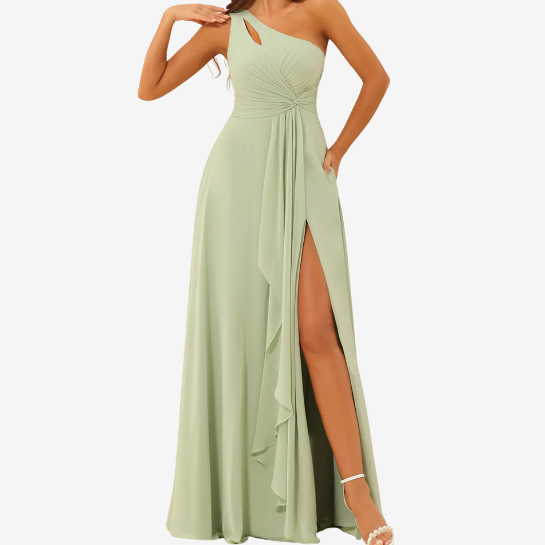 Floralie™ Maxi con abertura asimétrica