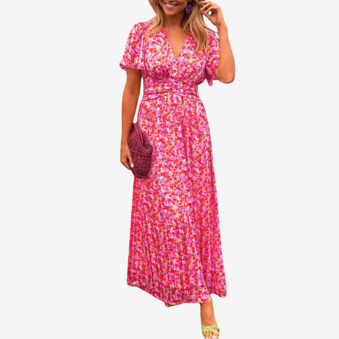Lucie™ Vestido Flor del atardecer