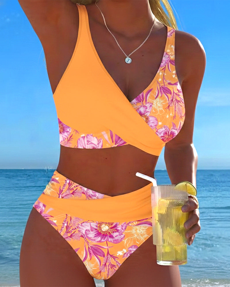 Bikini estampado floral sexy