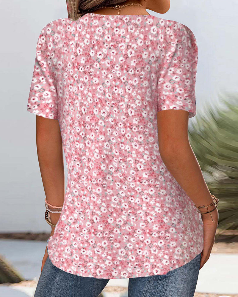 Camiseta estampada casual y cómoda